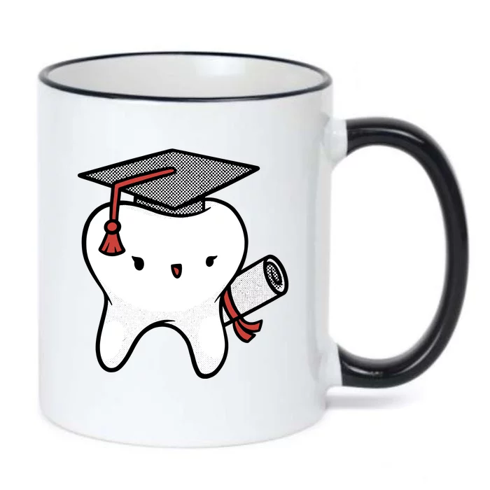 Dentist School Graduate Tooth Funny Gift Black Color Changing Mug