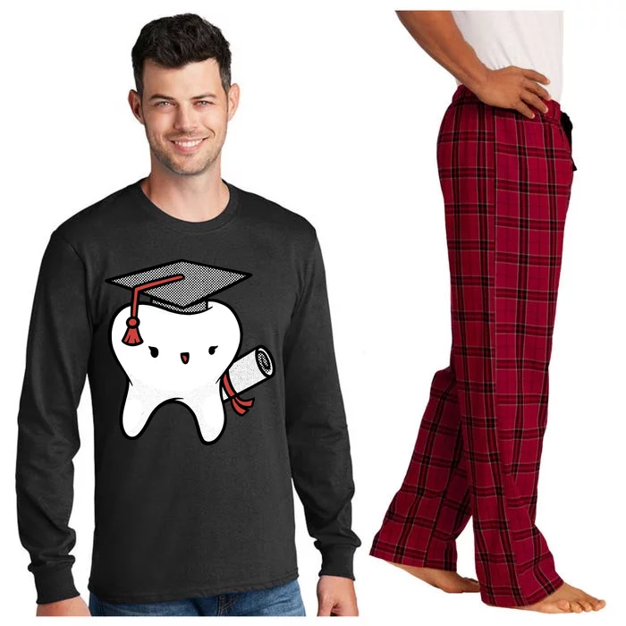 Dentist School Graduate Tooth Funny Gift Long Sleeve Pajama Set