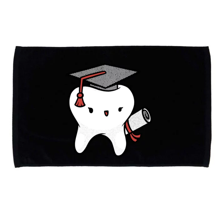 Dentist School Graduate Tooth Funny Gift Microfiber Hand Towel