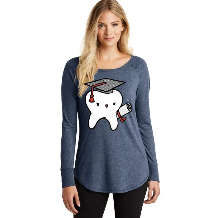 Dentist School Graduate Tooth Funny Gift Women's Perfect Tri Tunic Long Sleeve Shirt