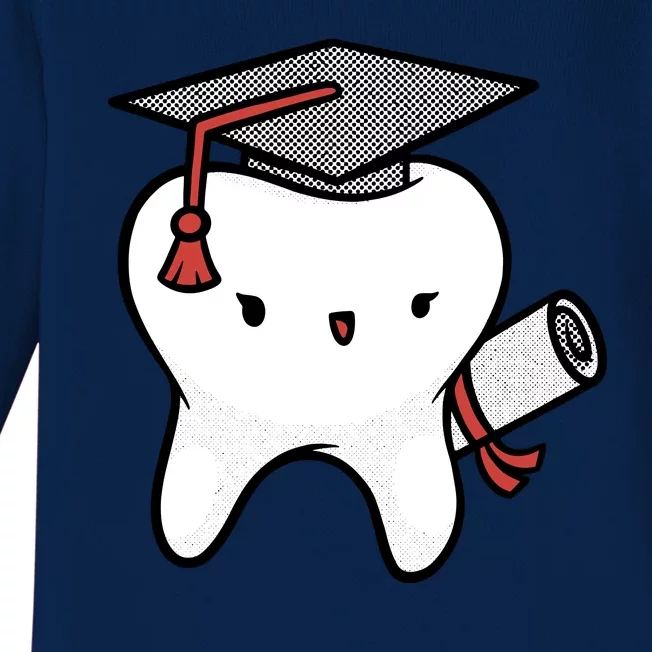 Dentist School Graduate Tooth Funny Gift Baby Long Sleeve Bodysuit