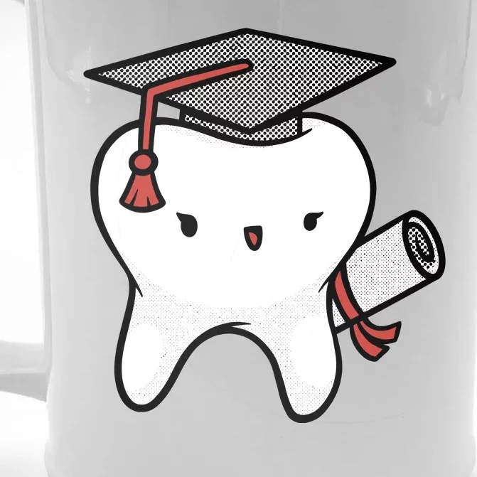 Dentist School Graduate Tooth Funny Gift Front & Back Beer Stein