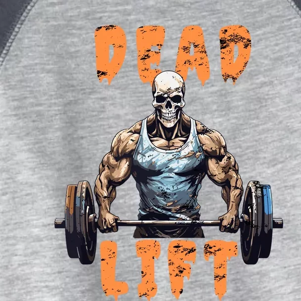 Deadlift Skeleton Gym Lifting Weights Training Halloween Toddler Fine Jersey T-Shirt