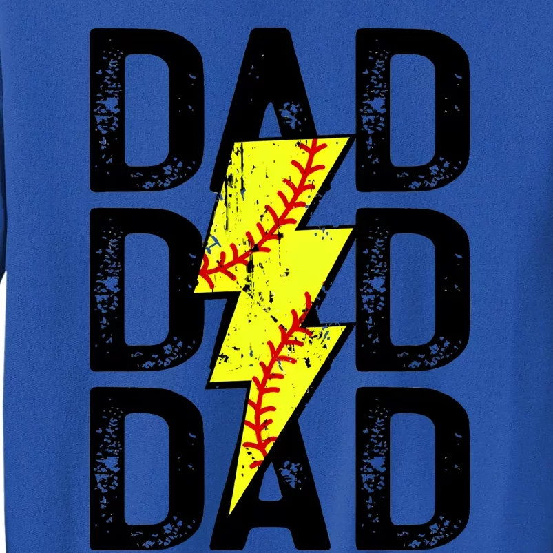 Dad Softball Game Day Tall Sweatshirt