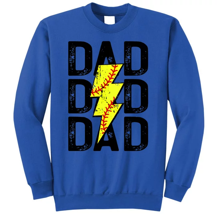 Dad Softball Game Day Tall Sweatshirt