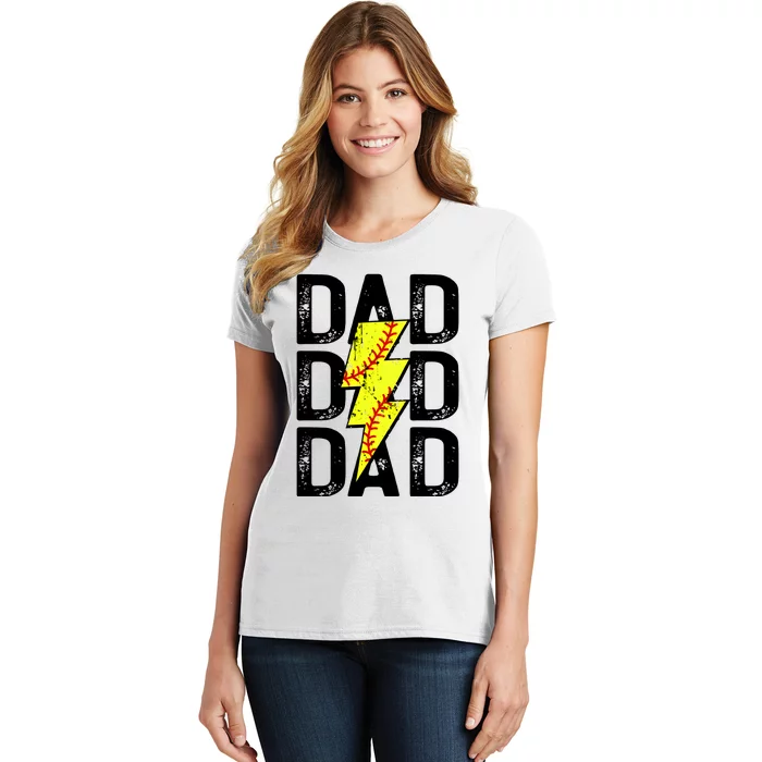 Dad Softball Game Day Women's T-Shirt