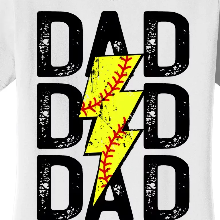 Dad Softball Game Day Women's T-Shirt