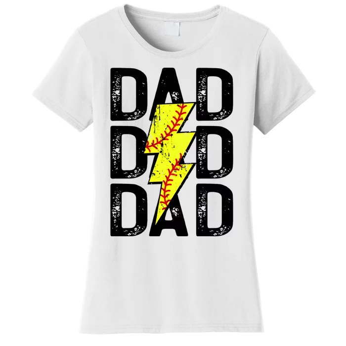 Dad Softball Game Day Women's T-Shirt