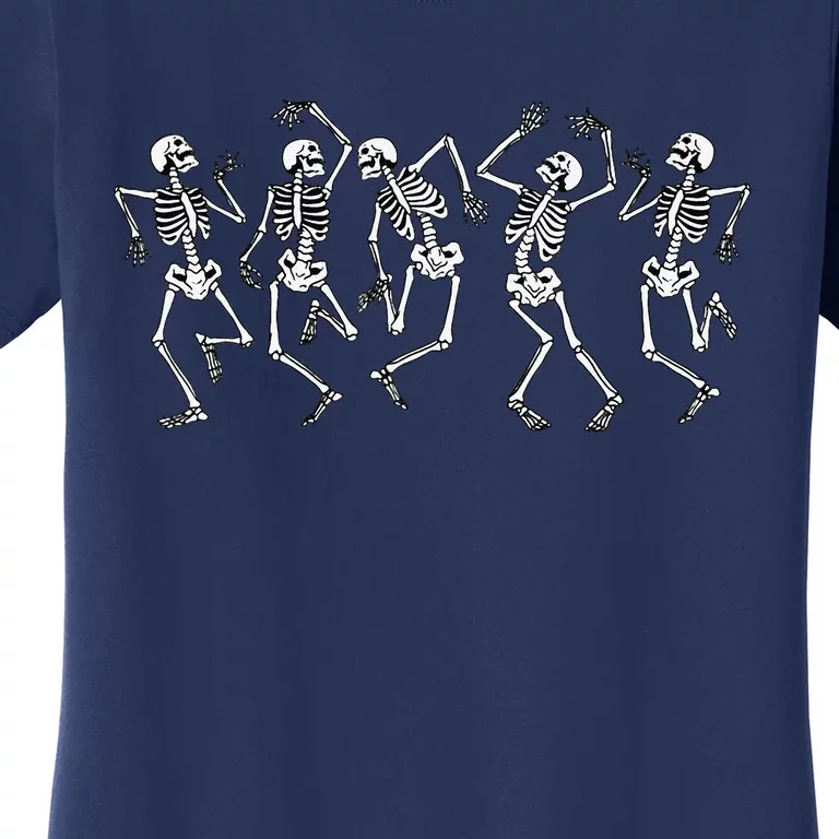 Dancing Skeleton Gothic Goth Spooky Womens Halloween Women's T-Shirt