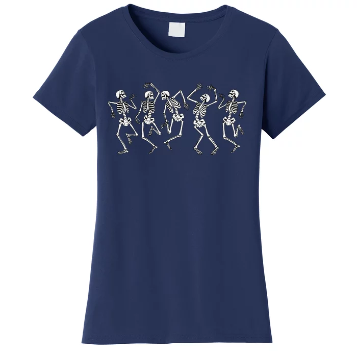 Dancing Skeleton Gothic Goth Spooky Womens Halloween Women's T-Shirt