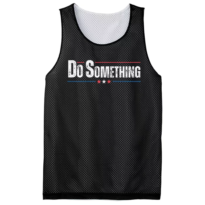 Do Something Gift Funny Mesh Reversible Basketball Jersey Tank