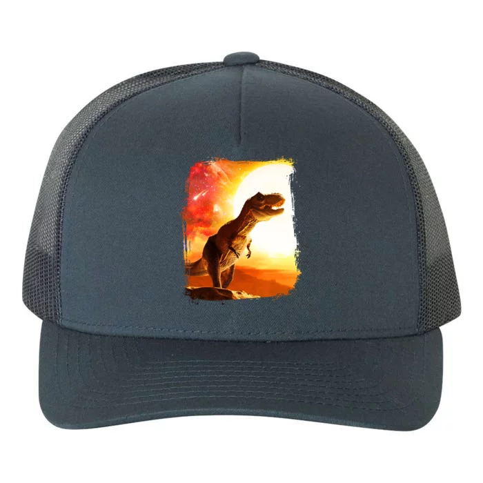 Desert Sun Galaxy Trex Dinosaur Yupoong Adult 5-Panel Trucker Hat