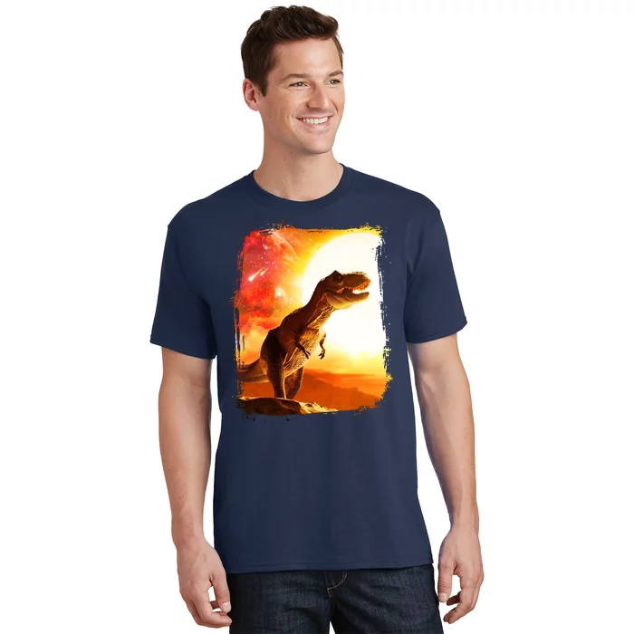 Desert Sun Galaxy Trex Dinosaur T-Shirt