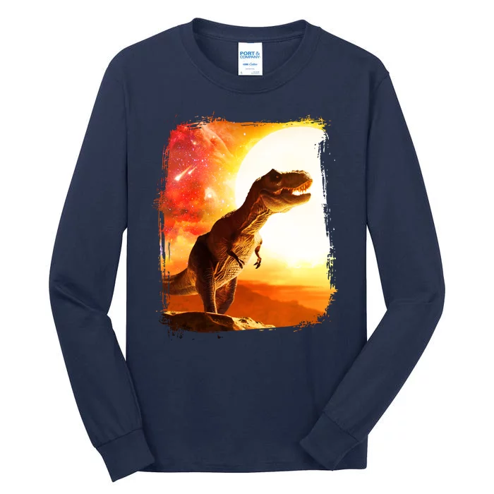 Desert Sun Galaxy Trex Dinosaur Tall Long Sleeve T-Shirt