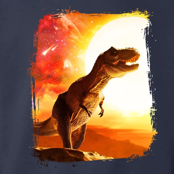 Desert Sun Galaxy Trex Dinosaur Toddler Hoodie