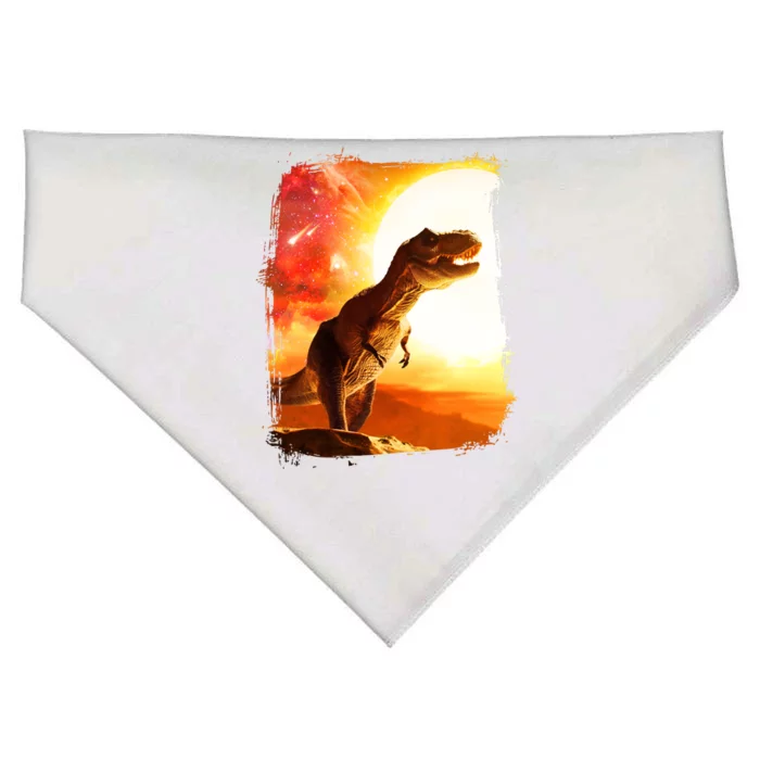 Desert Sun Galaxy Trex Dinosaur USA-Made Doggie Bandana