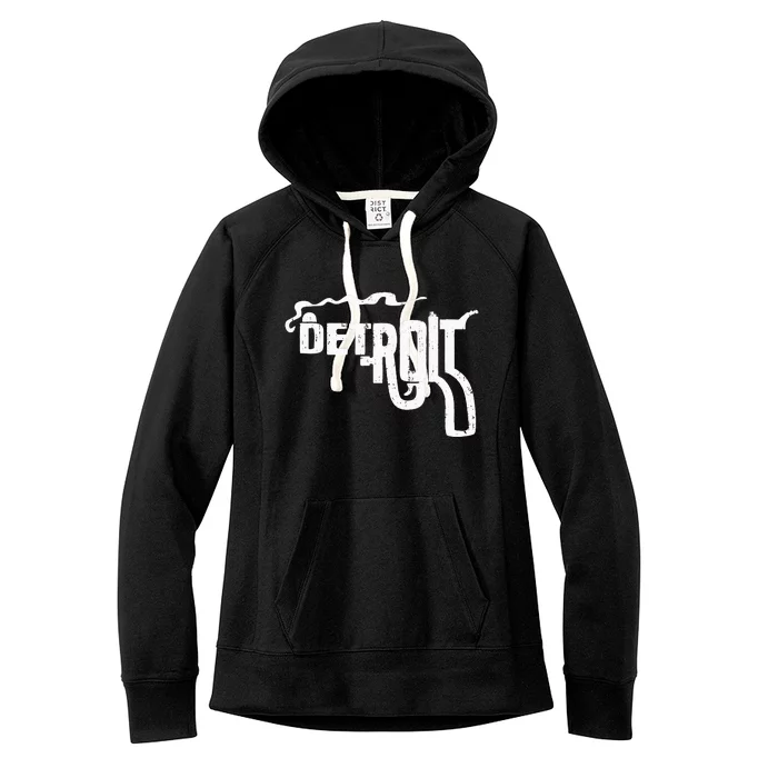 Detroit Smoking Gun Vintage Women's Fleece Hoodie