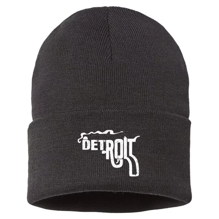 Detroit Smoking Gun Vintage Sustainable Knit Beanie