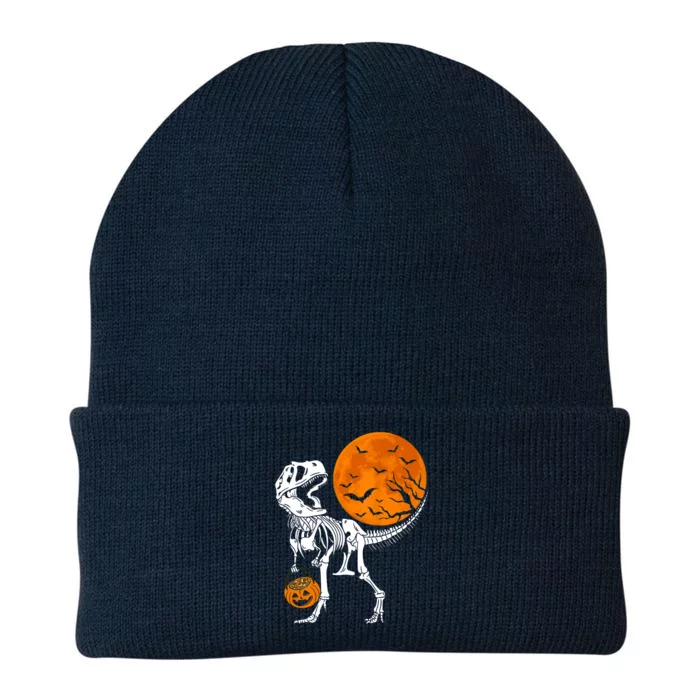 Dinosaur Skeleton Gift Halloween Great Gift And Gift Knit Cap Winter Beanie