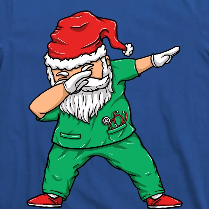 Dabbing Santa Holiday Doctor Christmas Scrubs Doctor Great Gift T-Shirt