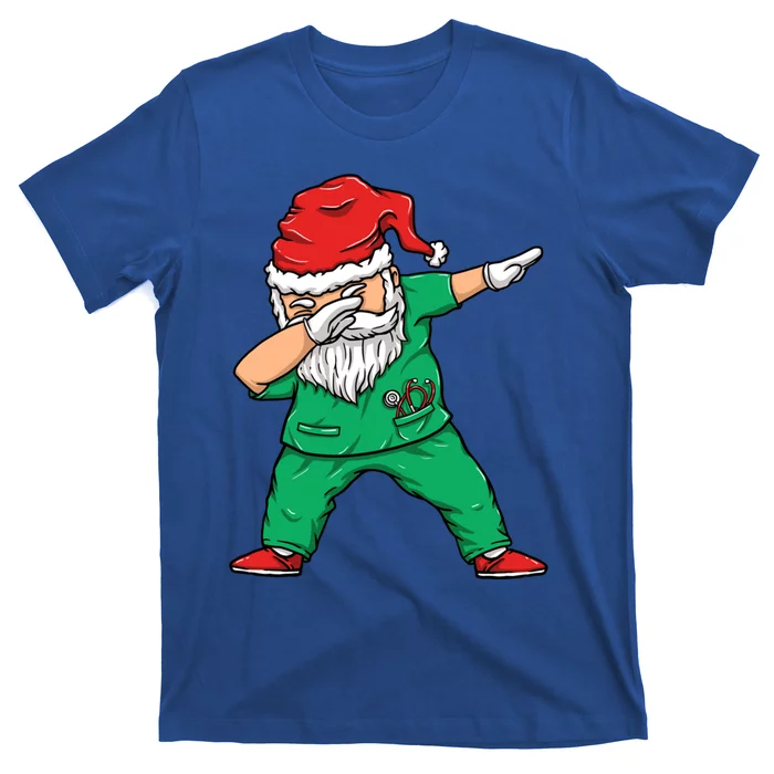 Dabbing Santa Holiday Doctor Christmas Scrubs Doctor Great Gift T-Shirt