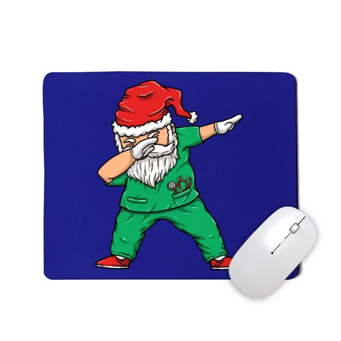 Dabbing Santa Holiday Doctor Christmas Scrubs Doctor Great Gift Mousepad