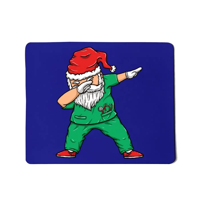 Dabbing Santa Holiday Doctor Christmas Scrubs Doctor Great Gift Mousepad