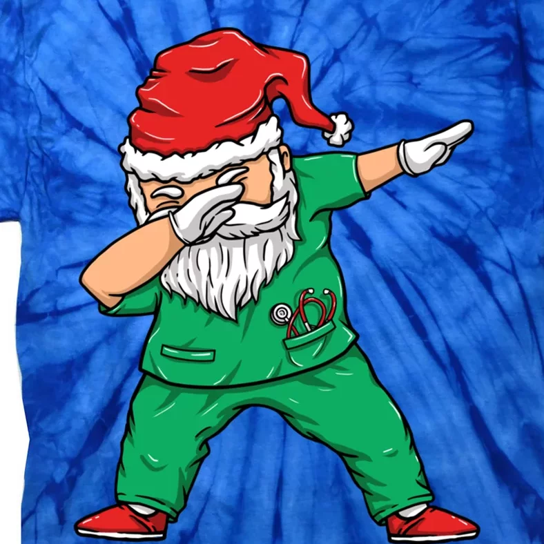 Dabbing Santa Holiday Doctor Christmas Scrubs Doctor Great Gift Tie-Dye T-Shirt