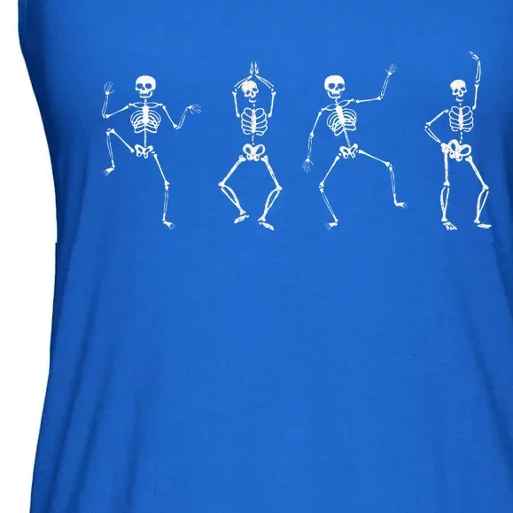 Dancing Skeletons Halloween Dance Challenge Ladies Essential Flowy Tank