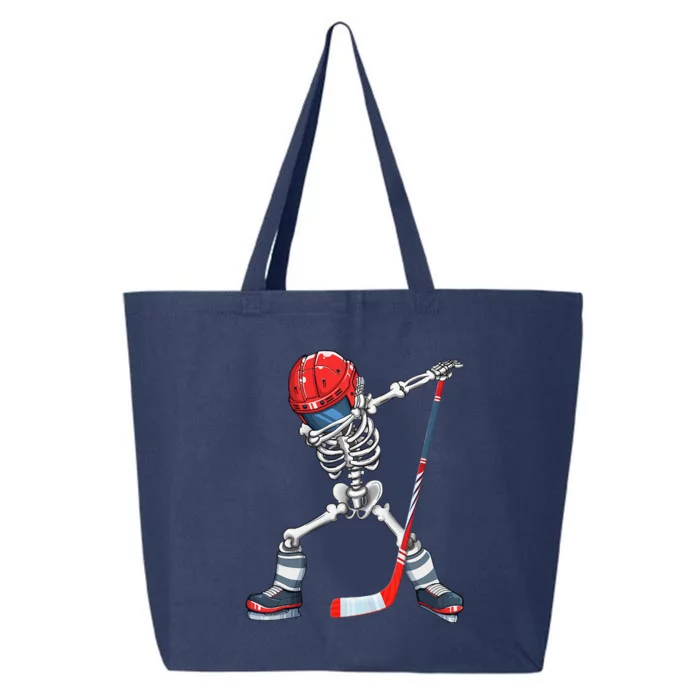 Dabbing Skeleton Hockey Halloween Costume Gift 25L Jumbo Tote