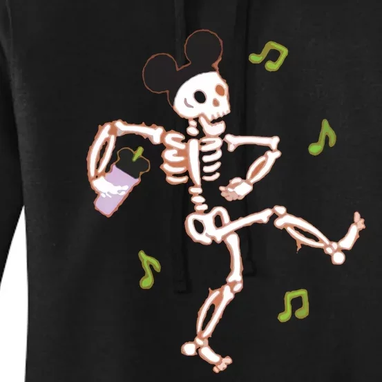 Dancing Skeleton Halloween Women's Pullover Hoodie