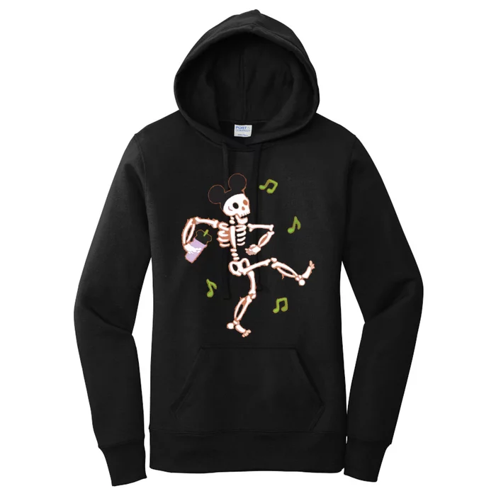 Dancing Skeleton Halloween Women's Pullover Hoodie