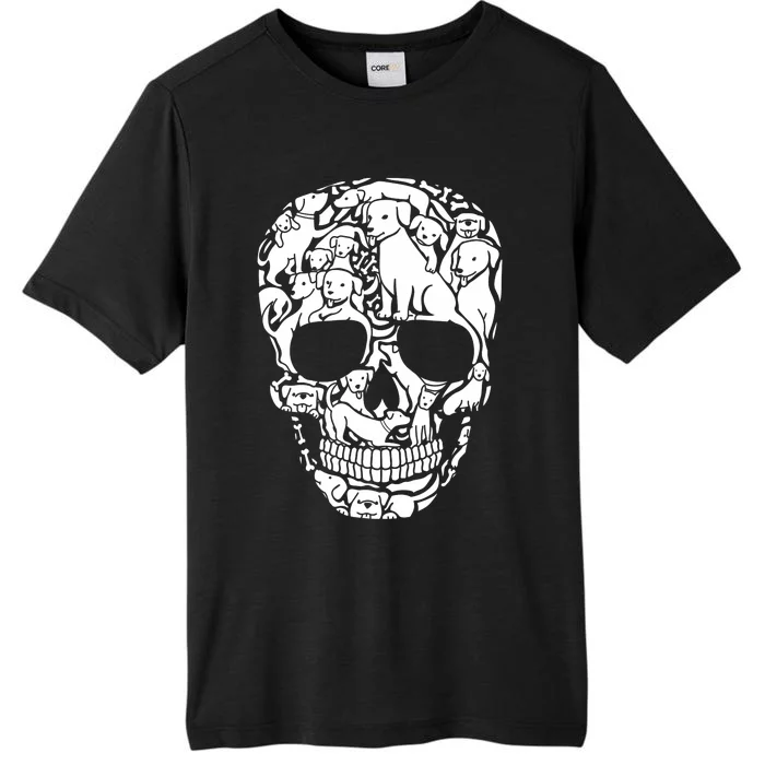 Dog Skeleton Halloween Costume Puppy Skull ChromaSoft Performance T-Shirt