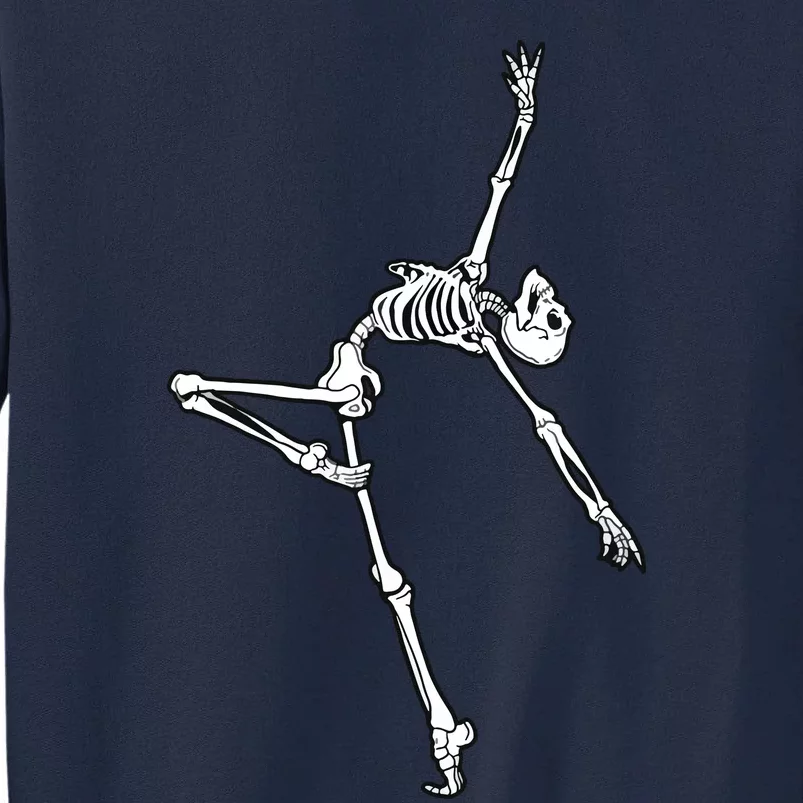 Dancing Skeleton Halloween Ballet Dance Pose Tall Sweatshirt