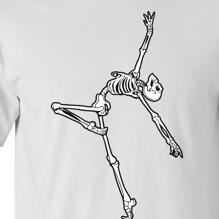 Dancing Skeleton Halloween Ballet Dance Pose Tall T-Shirt