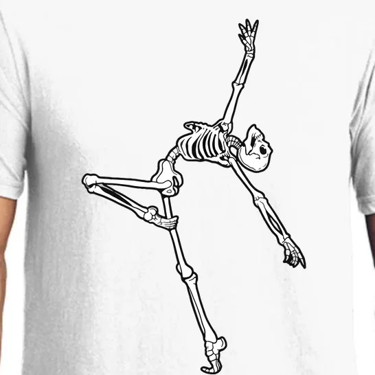 Dancing Skeleton Halloween Ballet Dance Pose Pajama Set