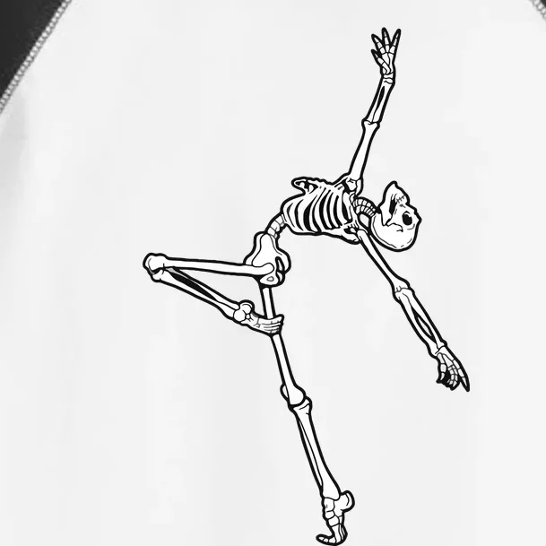 Dancing Skeleton Halloween Ballet Dance Pose Toddler Fine Jersey T-Shirt