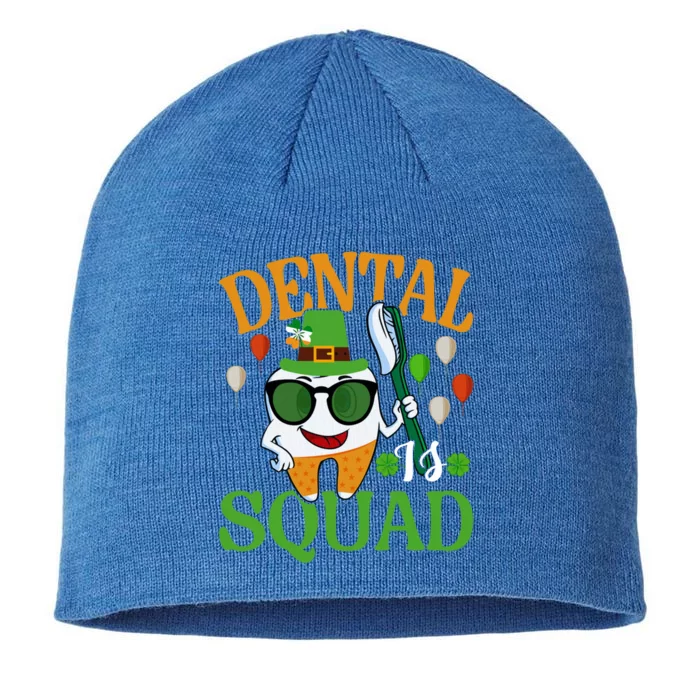 Dental Squad Hygienist Dentist Tooth Love St Patricks Day Funny Gift 8 1/2in Sustainable Knit Beanie