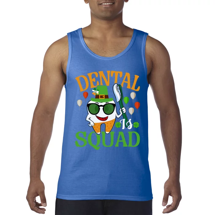 Dental Squad Hygienist Dentist Tooth Love St Patricks Day Funny Gift Tank Top