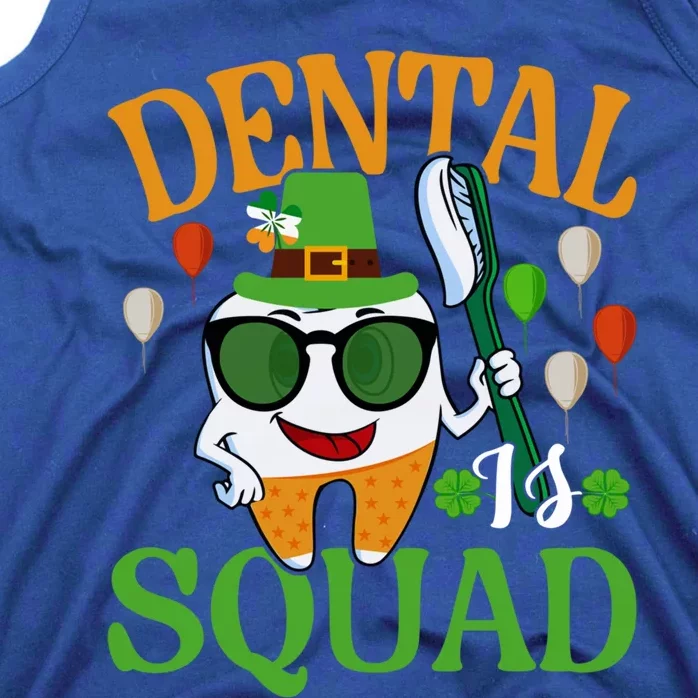 Dental Squad Hygienist Dentist Tooth Love St Patricks Day Funny Gift Tank Top