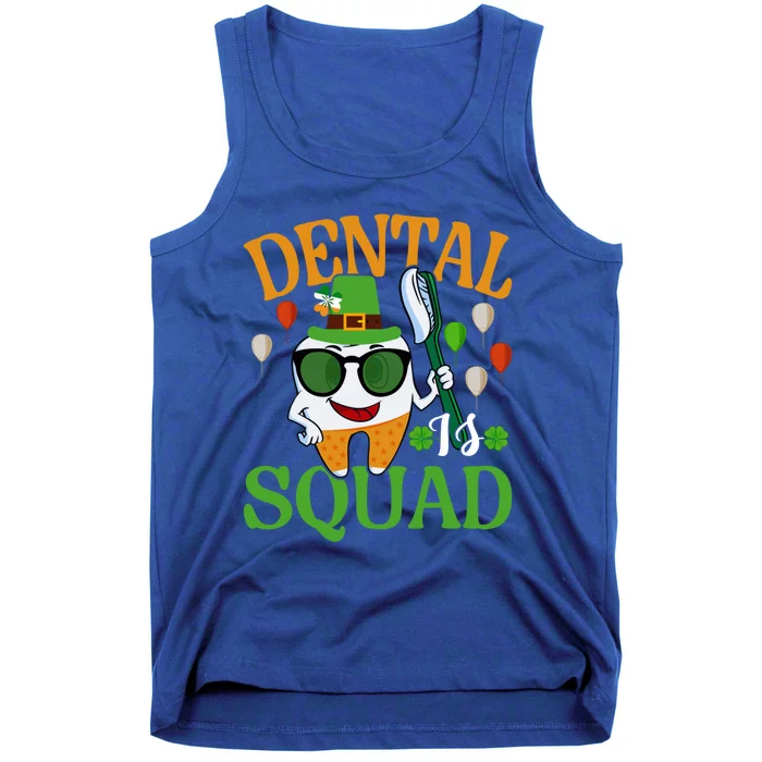 Dental Squad Hygienist Dentist Tooth Love St Patricks Day Funny Gift Tank Top