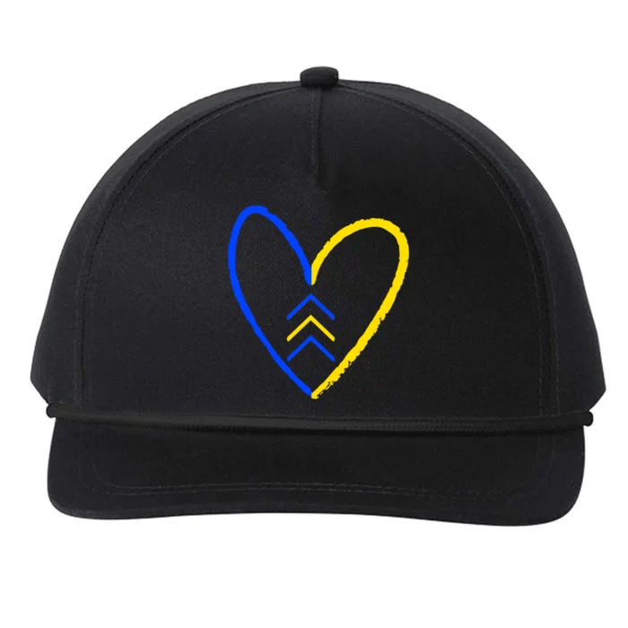 Down Syndrome Heart Arrow Snapback Five-Panel Rope Hat