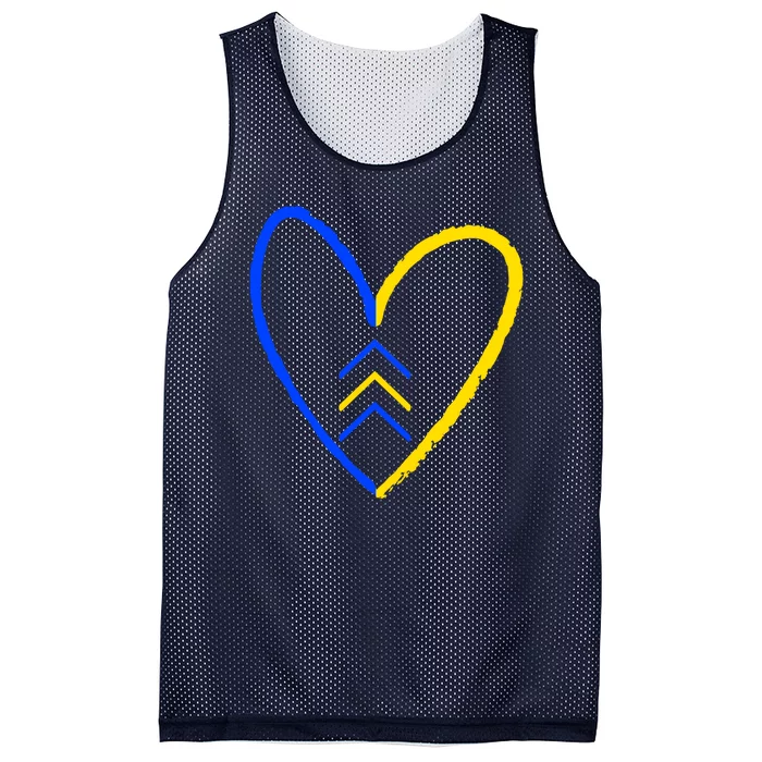 Down Syndrome Heart Arrow Mesh Reversible Basketball Jersey Tank