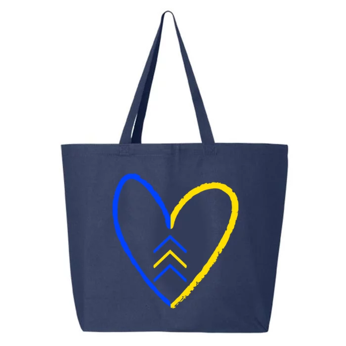 Down Syndrome Heart Arrow 25L Jumbo Tote