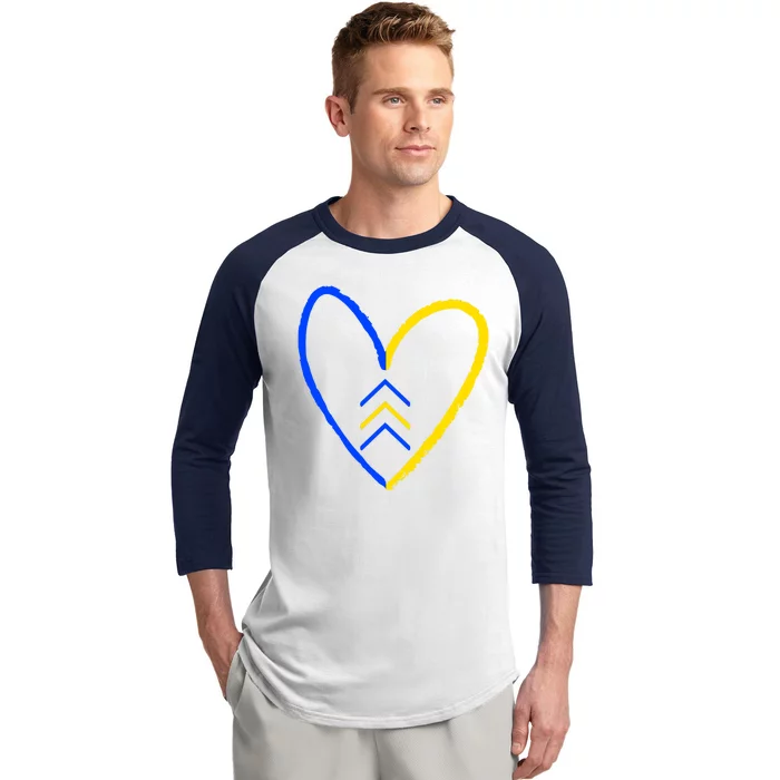 Down Syndrome Heart Arrow Baseball Sleeve Shirt