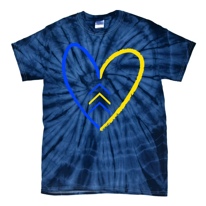 Down Syndrome Heart Arrow Tie-Dye T-Shirt