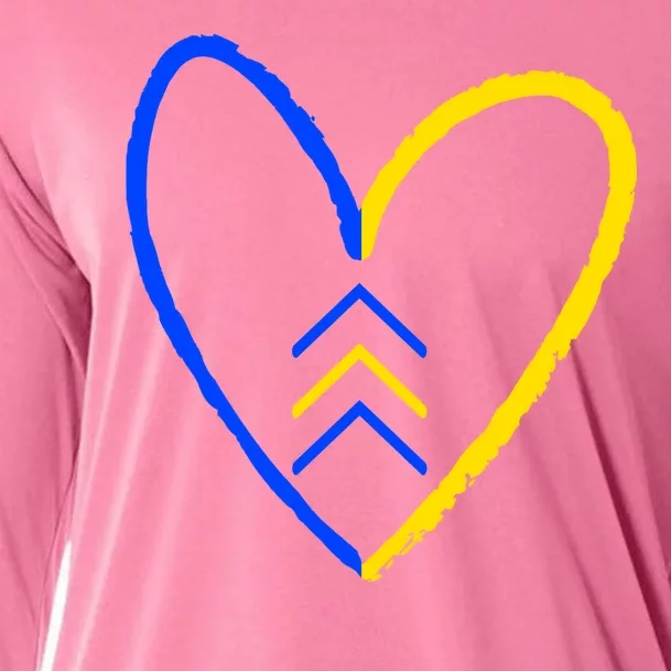 Down Syndrome Heart Arrow Cooling Performance Long Sleeve Crew