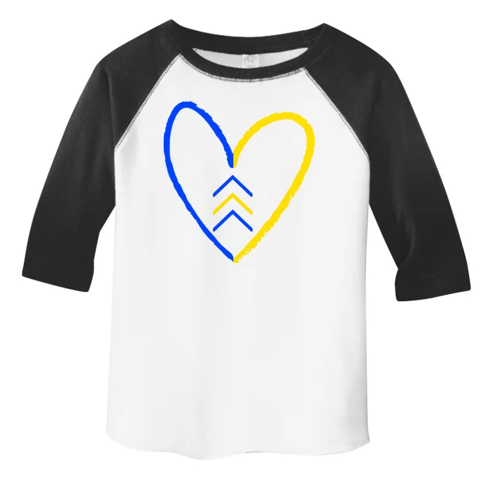 Down Syndrome Heart Arrow Toddler Fine Jersey T-Shirt