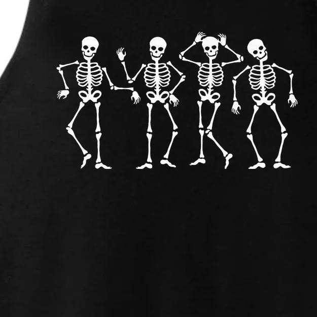 Dancing Skeletons Halloween Dance Challenge Ladies Tri-Blend Wicking Tank