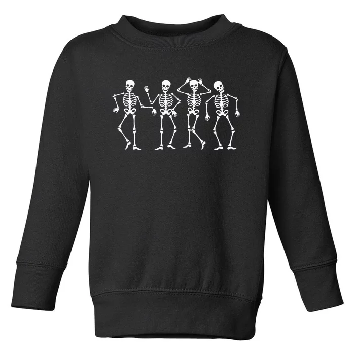 Dancing Skeletons Halloween Dance Challenge Toddler Sweatshirt